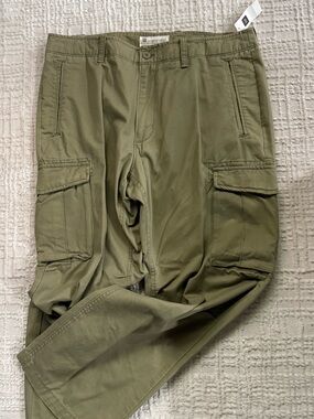 Men's Olive Cargo Pants - Unbranded
